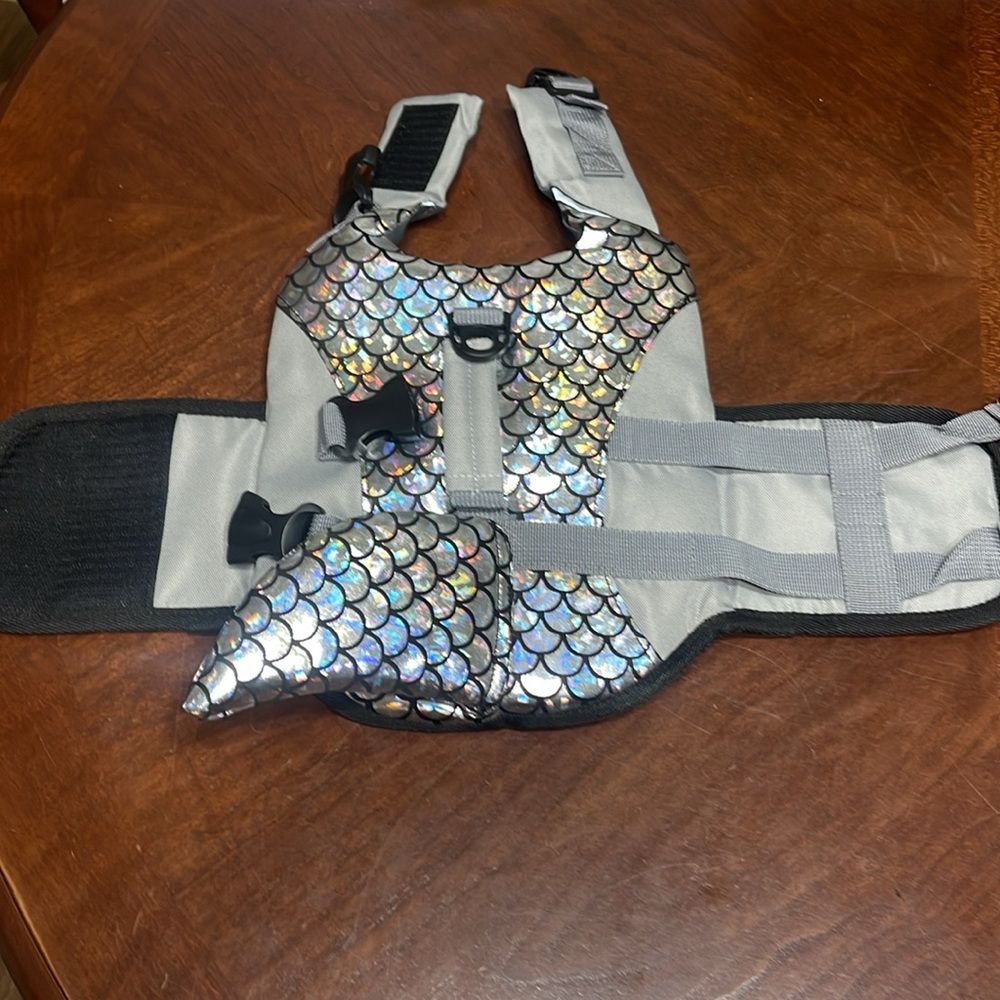 Kouser Dog Life Jacket Life Vest Flotation Device Silver shark new xs - Picture 7 of 9